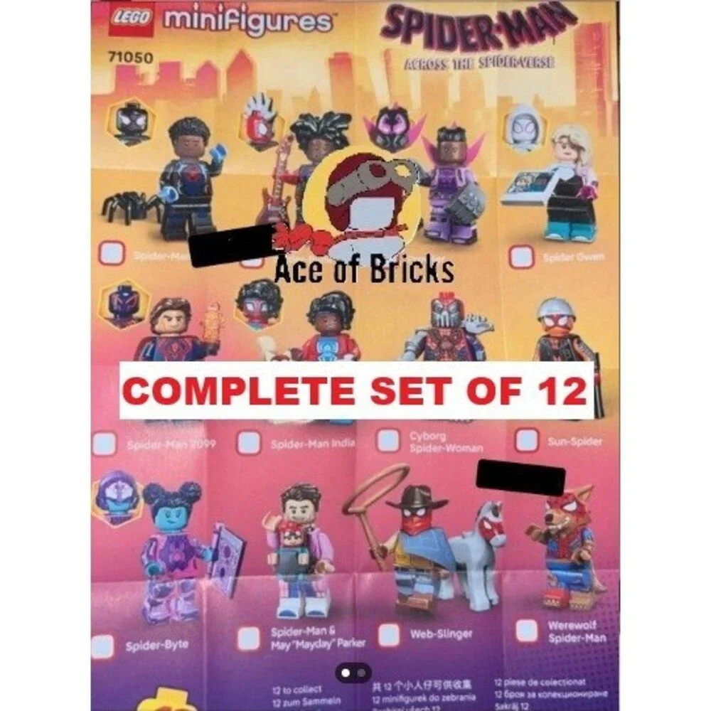 LEGO 71050 Minifigures Spider-man Across the Spider Verse Set of 12 (IN STOCK)